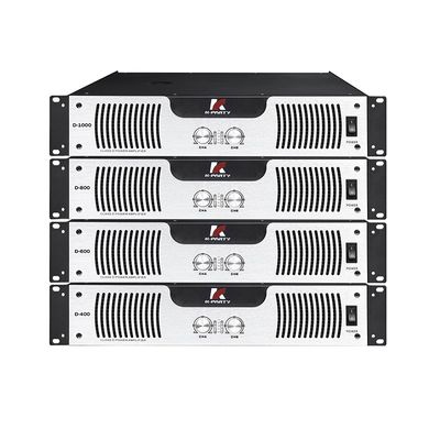 Amplificateur de puissance audio 2U standard de la série D 8Ω Classe de puissance stéréo D