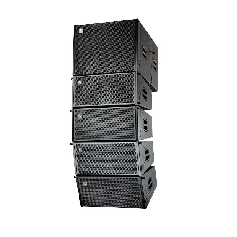 Poids léger Audio professionnel à pleine portée Array de ligne Système d'arrayage de ligne de dichotomie moyenne et petite