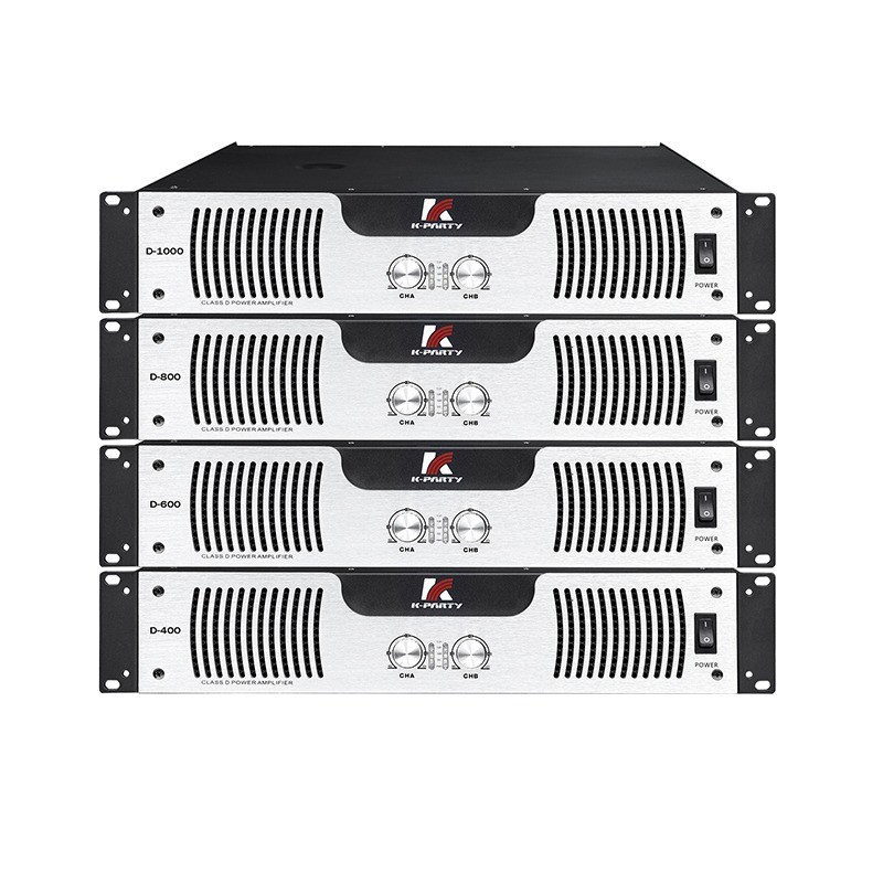 Amplificateur de puissance audio 2U standard de la série D 8Ω Classe de puissance stéréo D