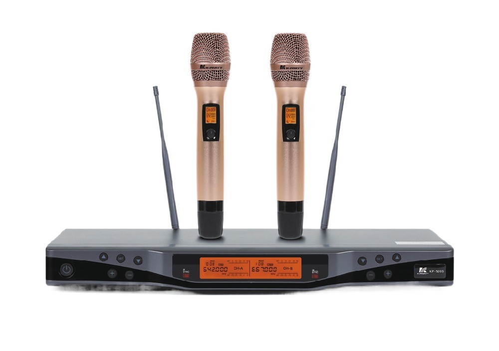 KP-520S Microphone sans fil professionnel à bande UHF avec espacement entre canaux de 250KHz